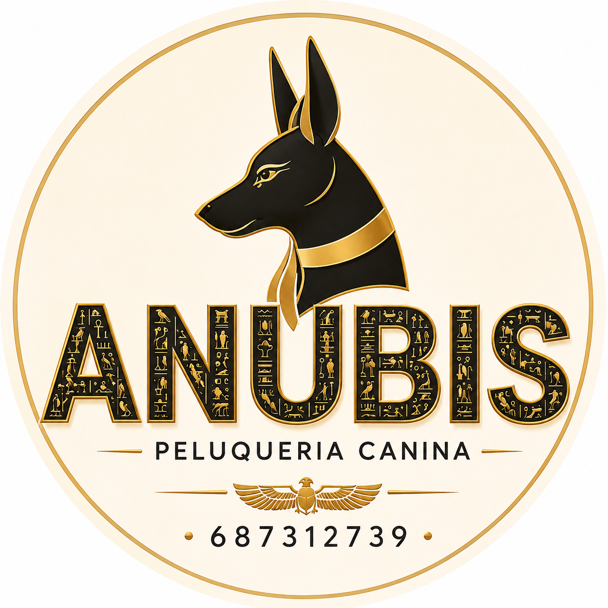 Logo de Anubis Peluquería Canina